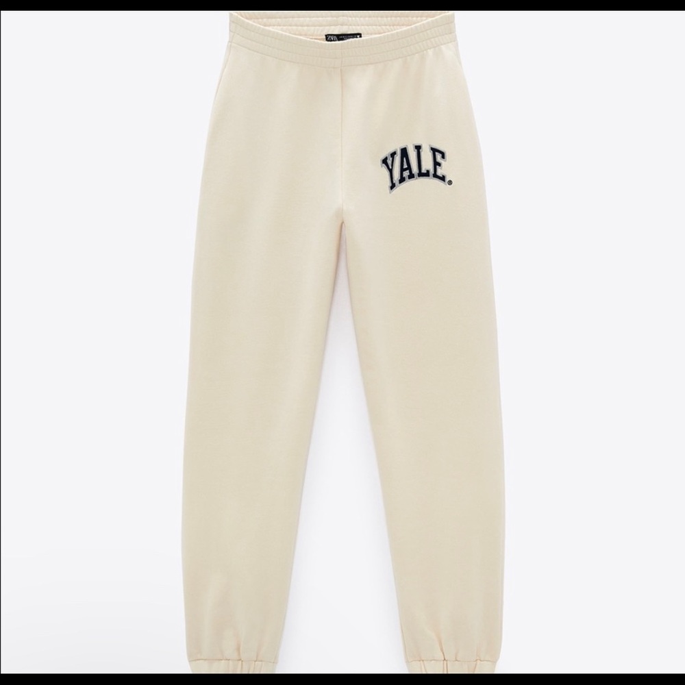 zara yale university sweatpants